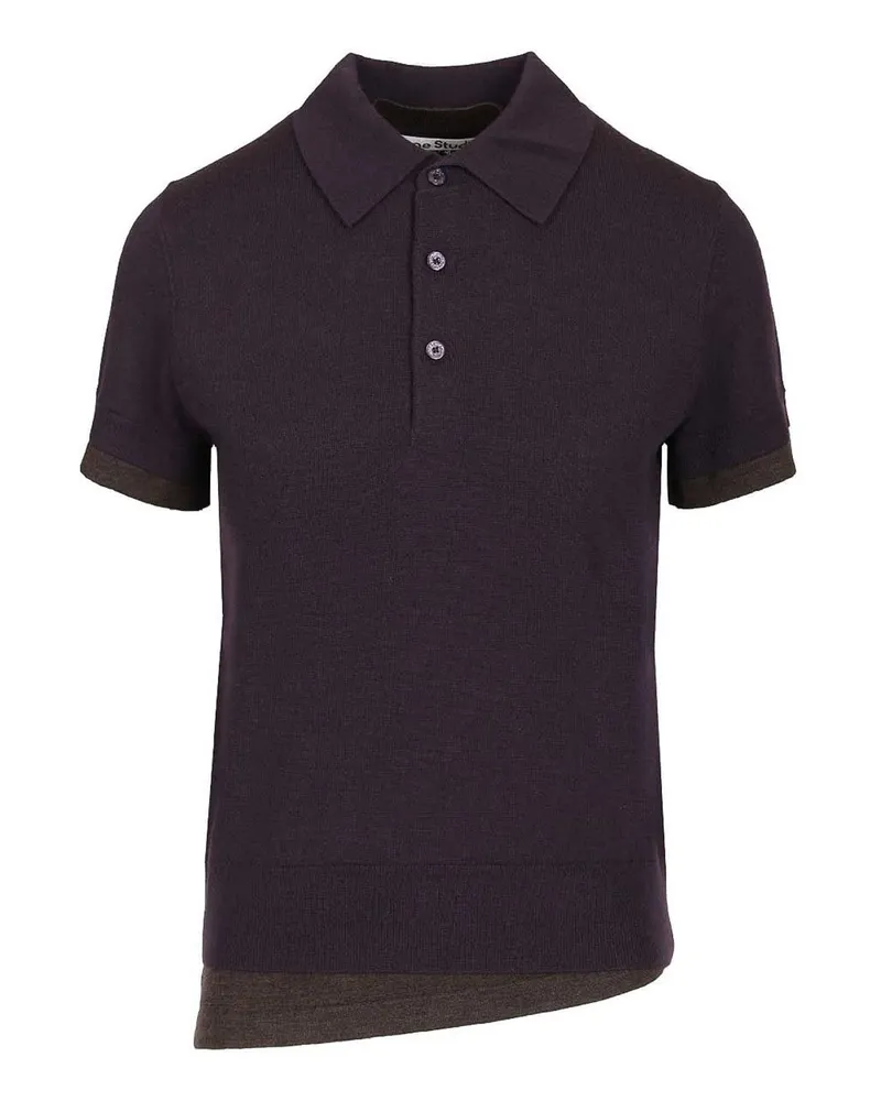 Acne Studios Poloshirt - Lila Lila