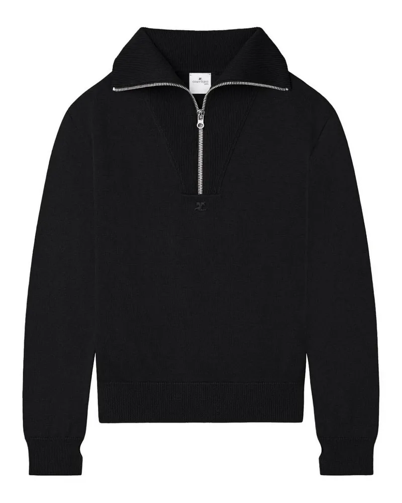 Courrèges Sweatshirt - Schwarz Schwarz
