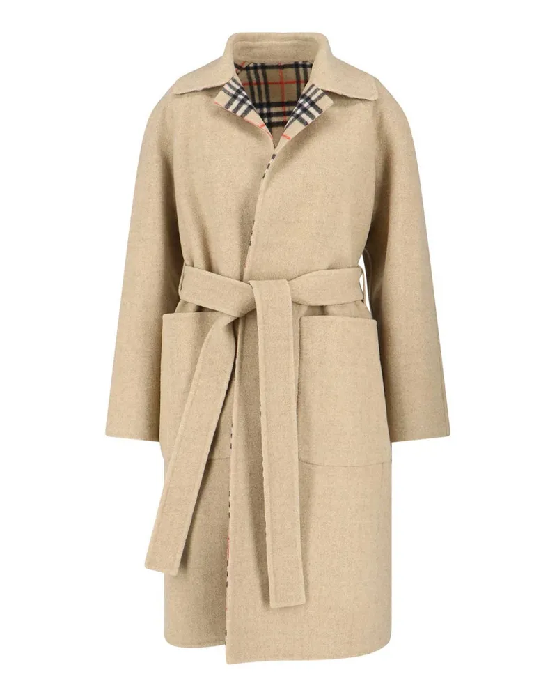Burberry Knielanger Mantel - Beige Beige