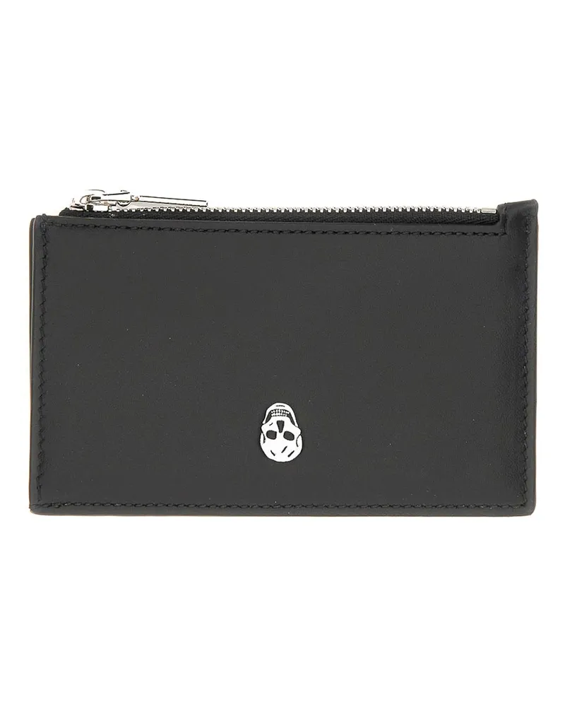 Alexander McQueen Portemonnaie - Schwarz Schwarz