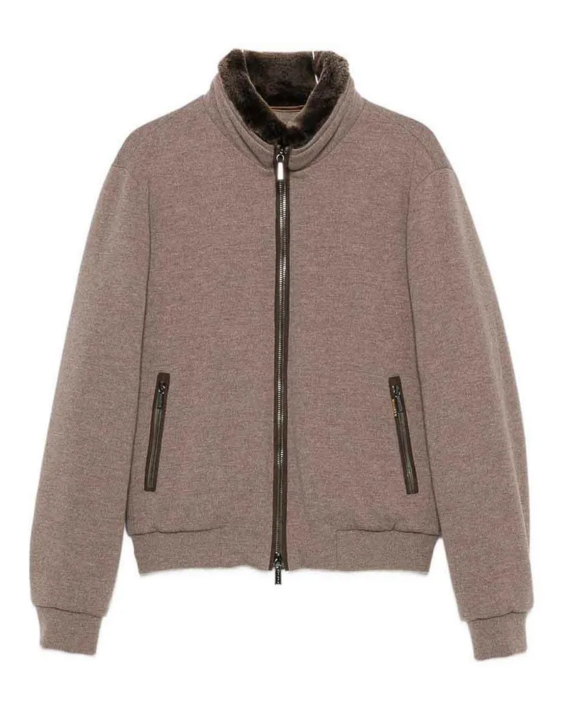 MOORER Sweatshirt - Taupe Taupe