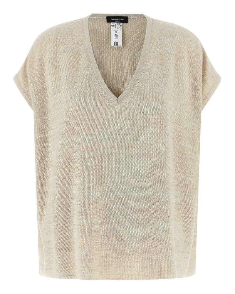 Fabiana Filippi Rundhalspullover - Gold Gold