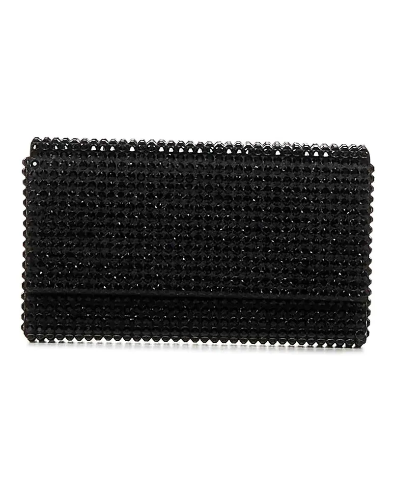 Amina Muaddi Clutch - Schwarz Schwarz