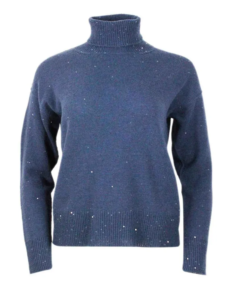 Lorena Antoniazzi Rundhalspullover - Blau Blau