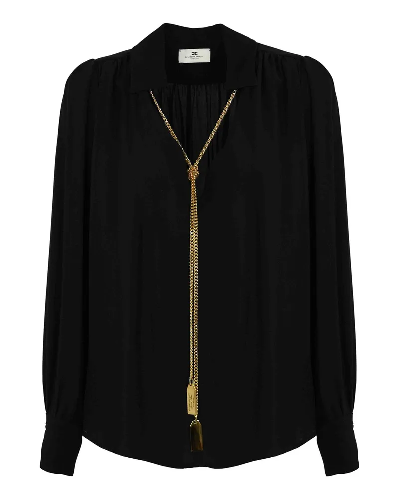Elisabetta Franchi Bluse - Schwarz Schwarz