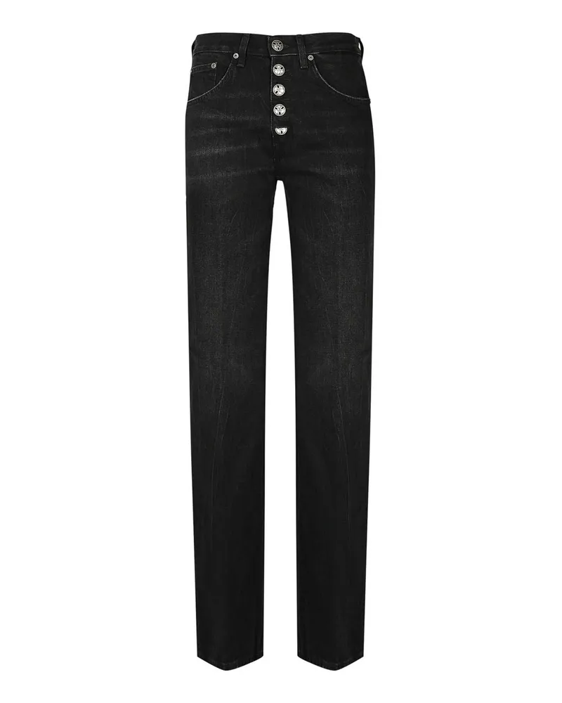 Dondup Straight Leg Jeans - Schwarz Schwarz