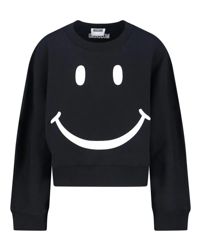 Moschino Rundhalspullover - Schwarz Schwarz