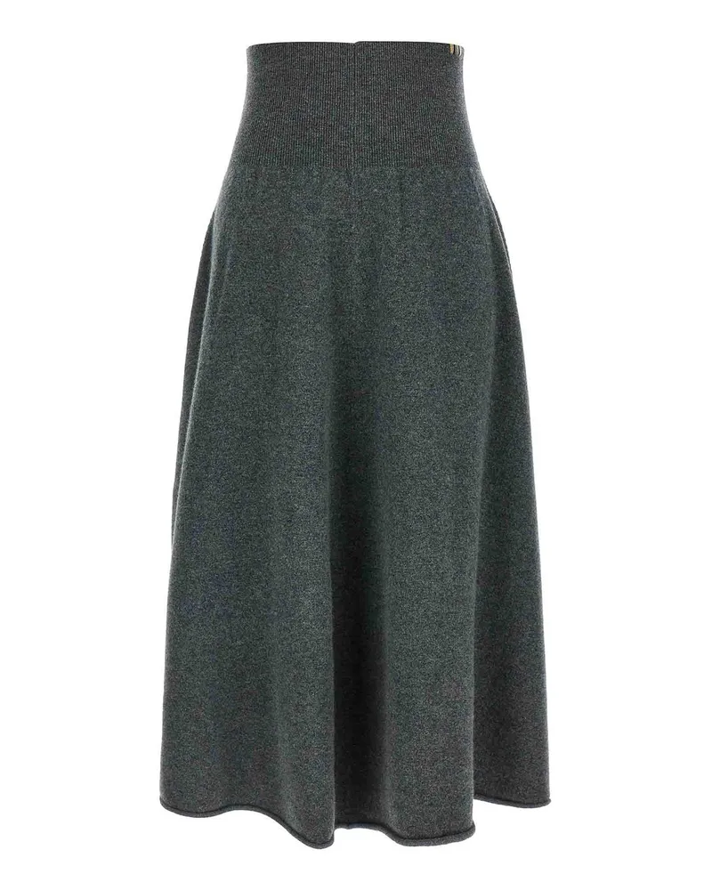 extreme cashmere Midirock - Grau Grau