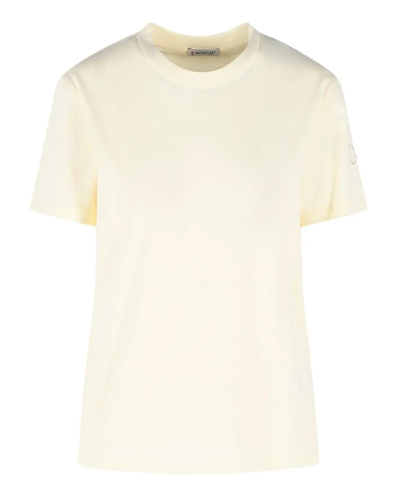 Moncler T-Shirt - Creme Creme
