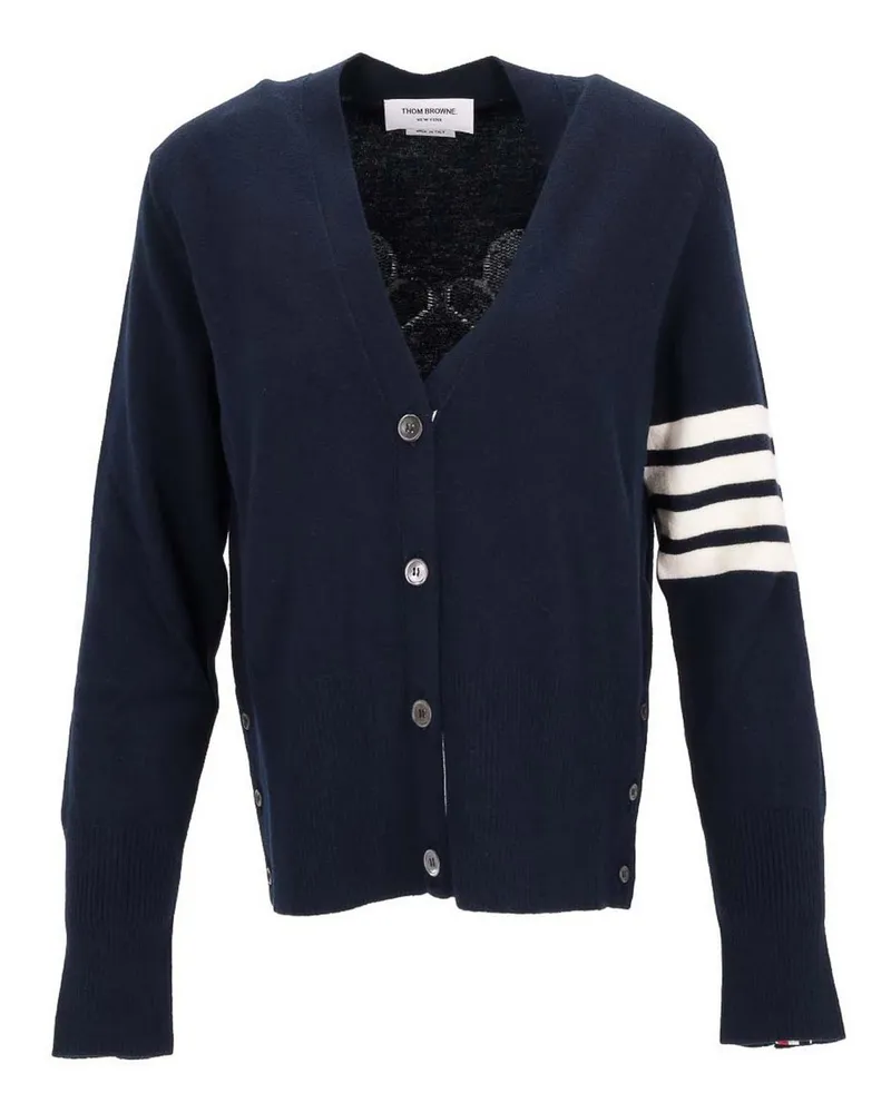Thom Browne Cardigan - Dunkelblau Dunkelblau