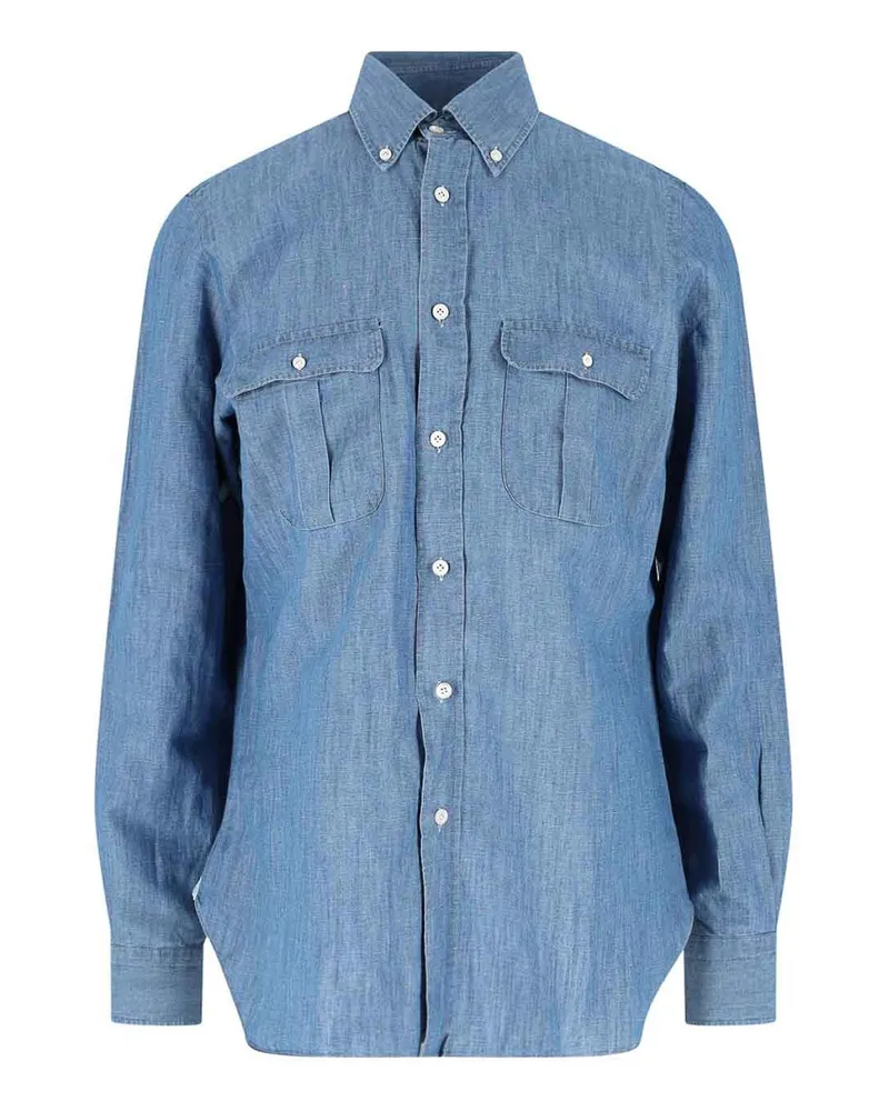 Finamore 1925 Hemd - Blau Blau