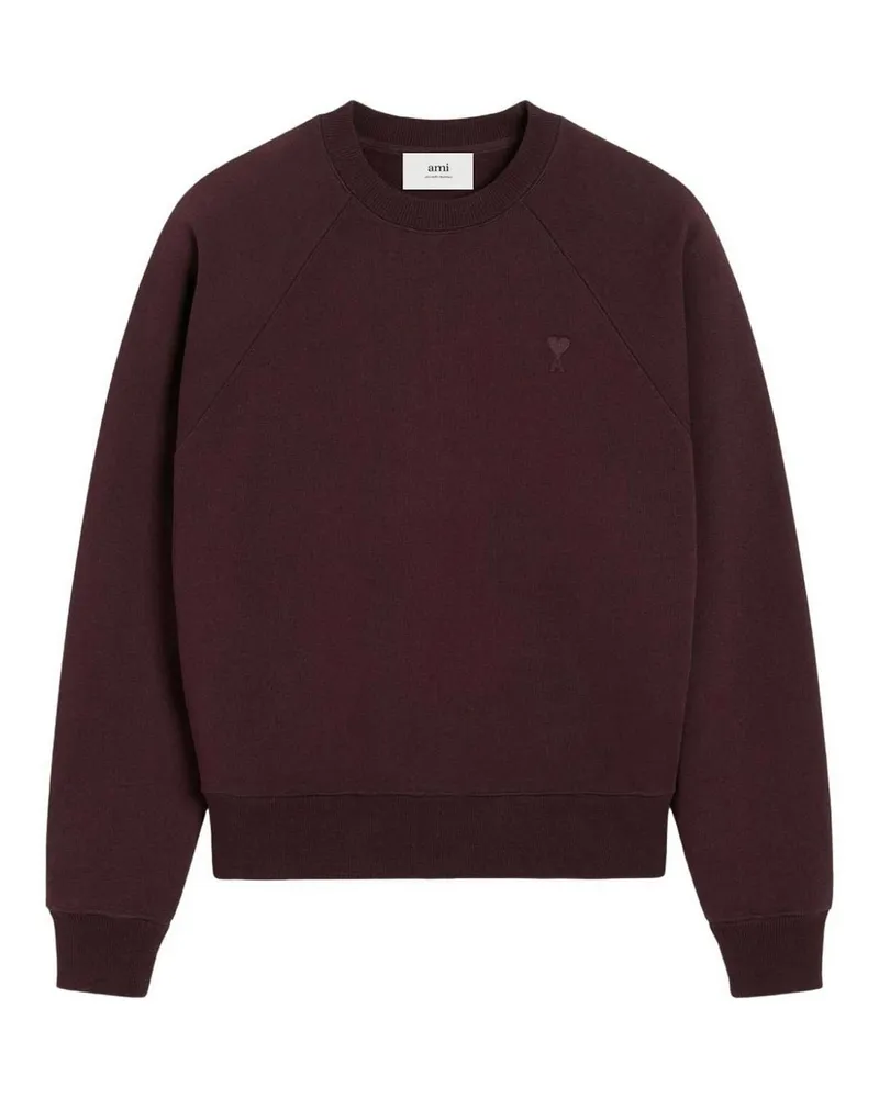 AMI Paris Sweatshirt - Dunkelrot Dunkelrot