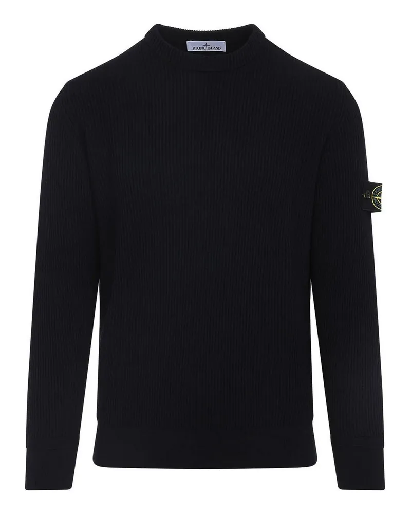 Stone Island Rundhalspullover - Dunkelblau Dunkelblau