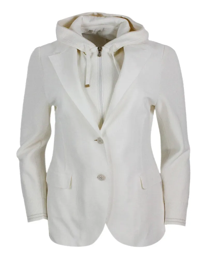 Eleventy Casualjacke - Weiß Weiß