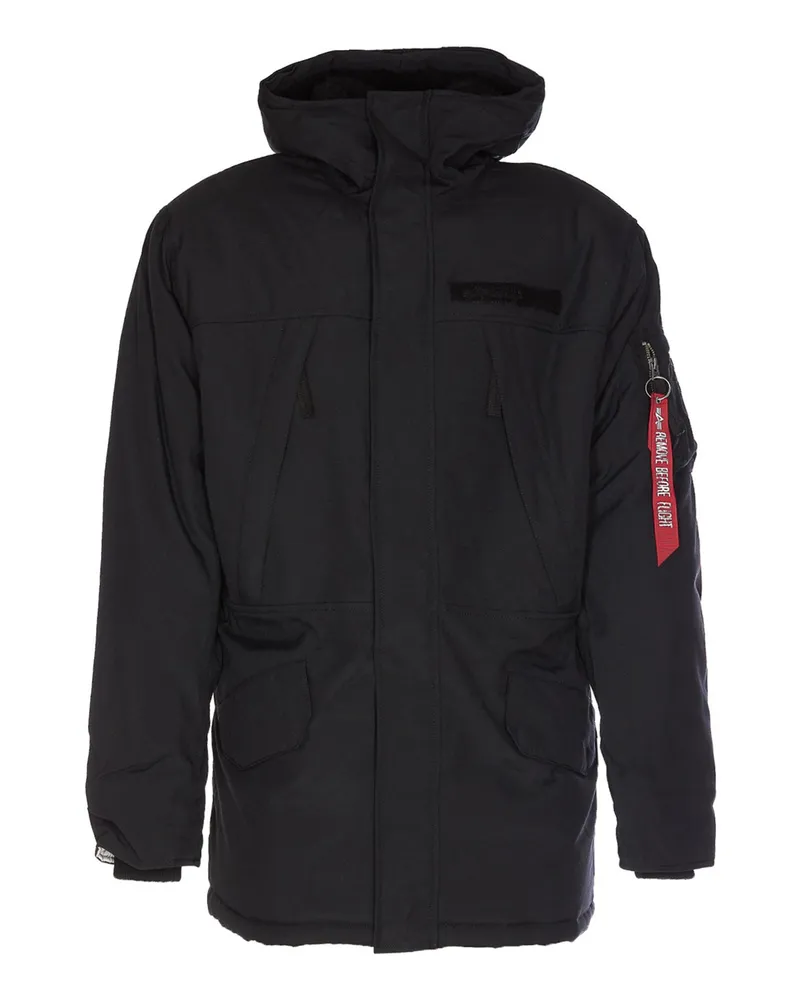 Alpha Industries Casualjacke - Schwarz Schwarz