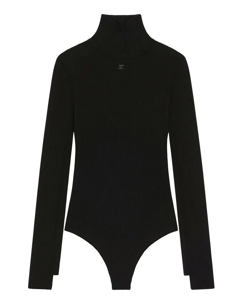Courrèges Top - Schwarz Schwarz