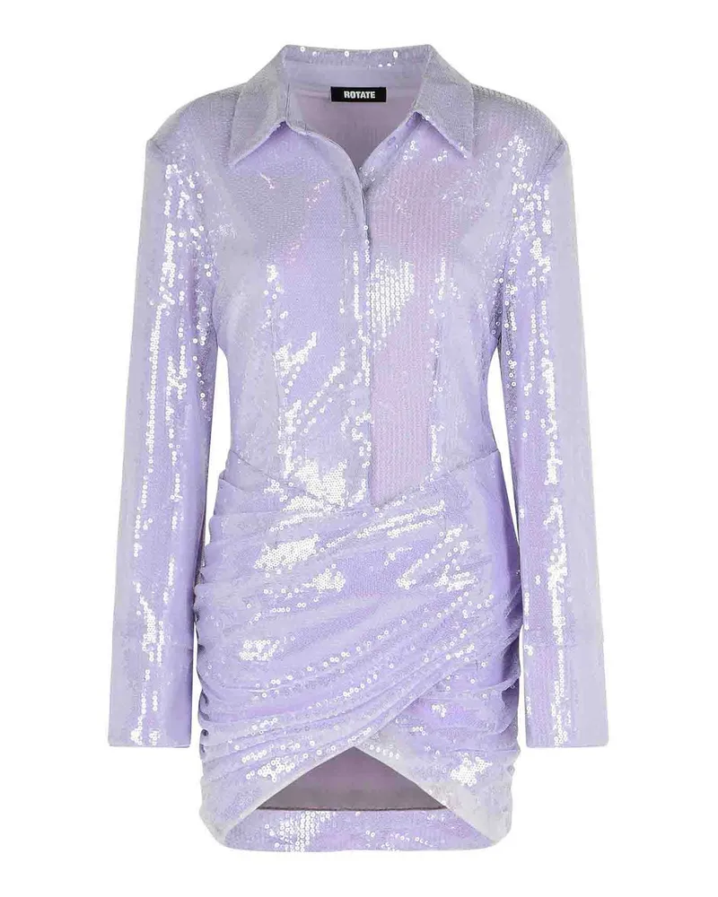 ROTATE Birger Christensen Kurzes Kleid - Metallic Metallic