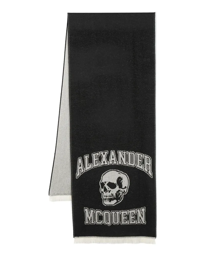 Alexander McQueen Schal - Schwarz Schwarz