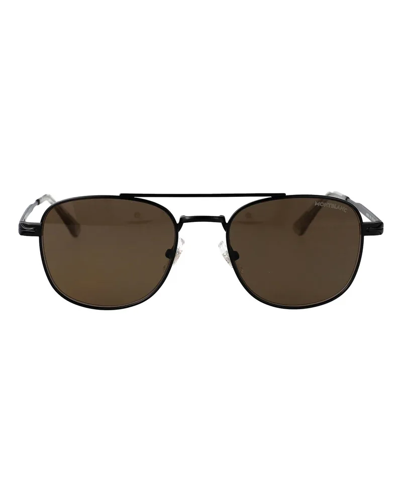 Montblanc Sonnenbrille - Schwarz Schwarz