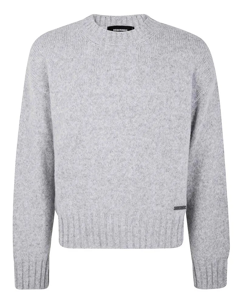 Dsquared2 Rundhalspullover - Grau Grau