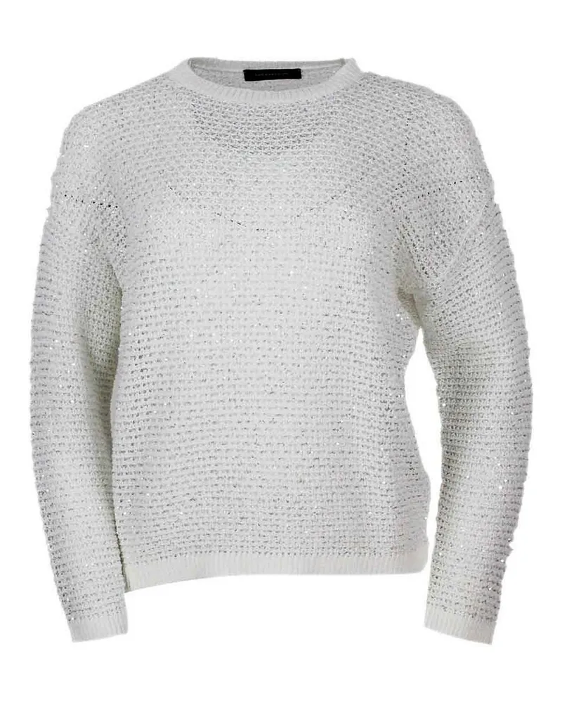 Fabiana Filippi Rundhalspullover - Weiß Weiß