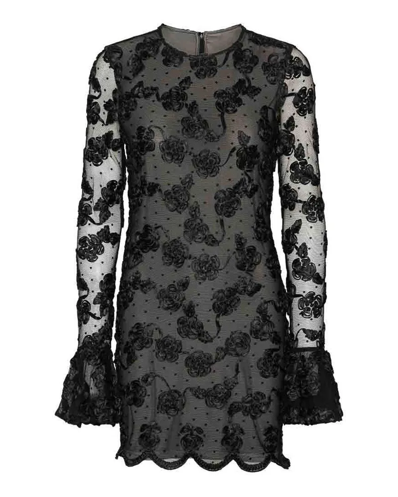 ROTATE Birger Christensen Kurzes Kleid - Schwarz Schwarz