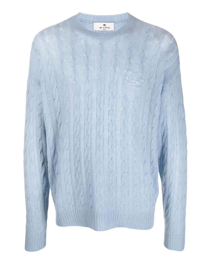 Etro U-Boot-Pullover - Schwarz Hellblau