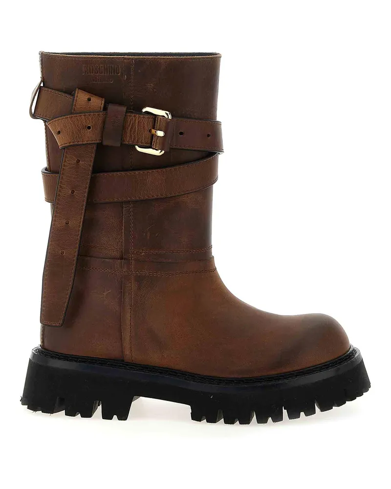Moschino Stiefel - Braun Braun