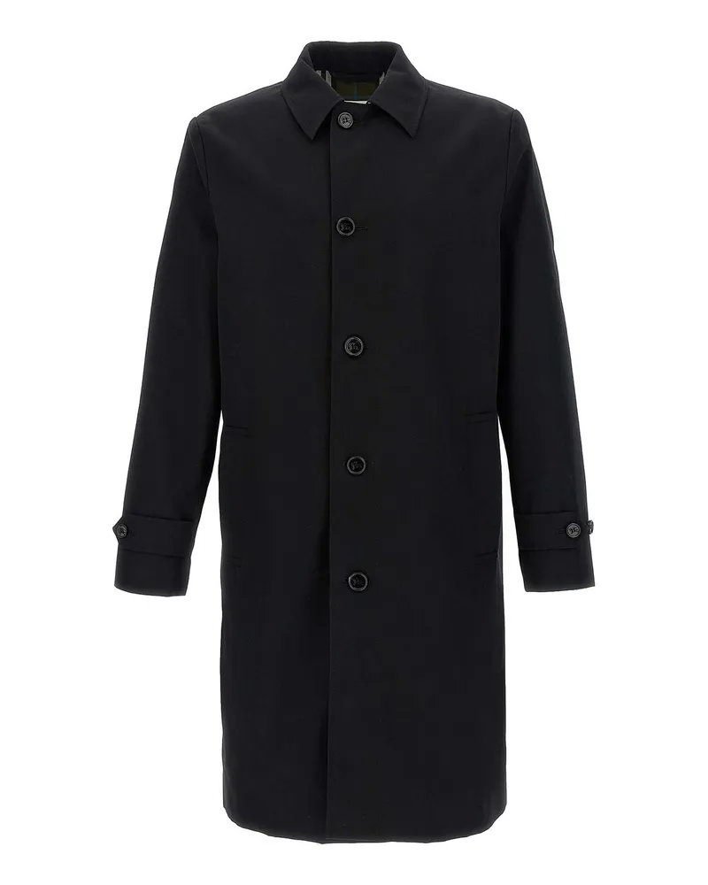 Burberry Kurzer Mantel - Schwarz Schwarz