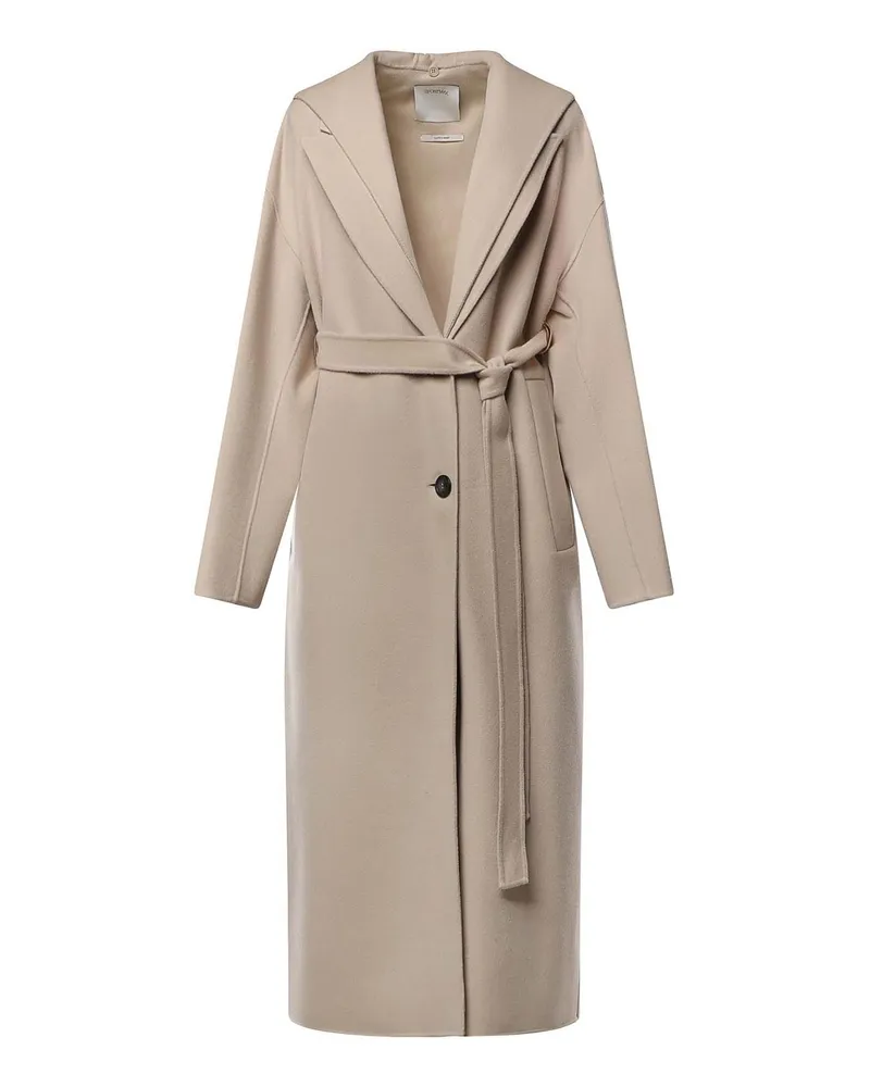 SPORTMAX Knielanger Mantel - Beige Beige