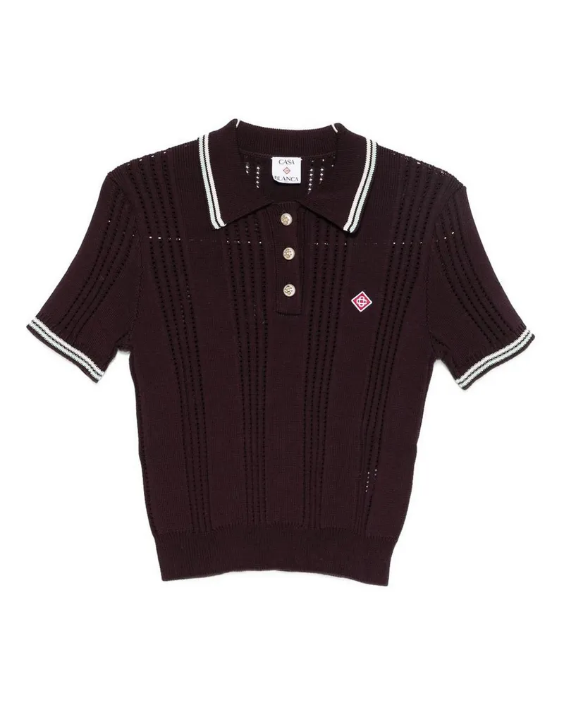 Casablanca Paris Poloshirt - Lila Lila