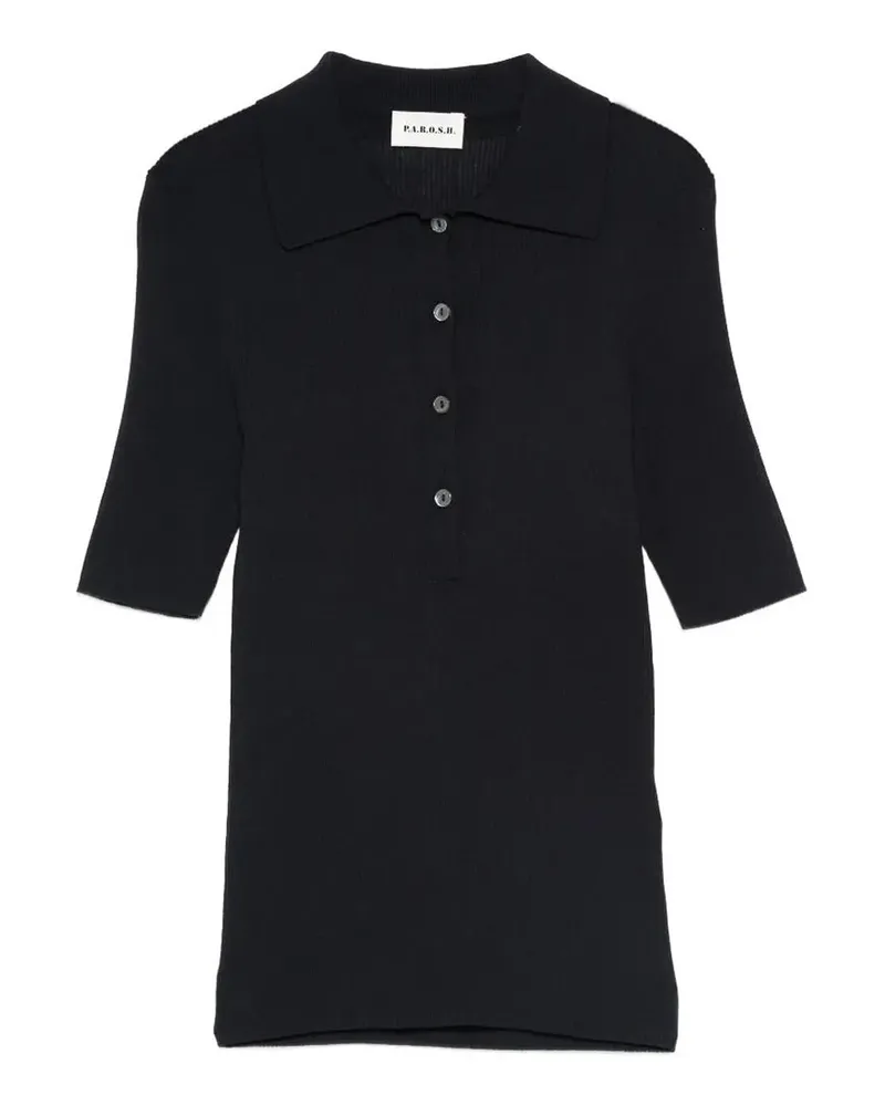 P.A.R.O.S.H. P. A.R. O H. Rundhalspullover - Blau Blau