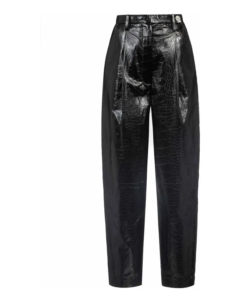 ROTATE Birger Christensen Lederhose - Schwarz Schwarz