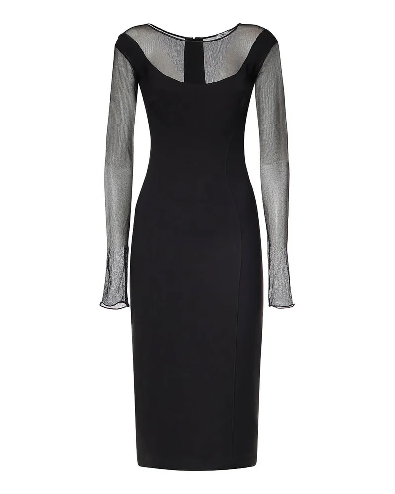 Elisabetta Franchi Maxikleid - Schwarz Schwarz