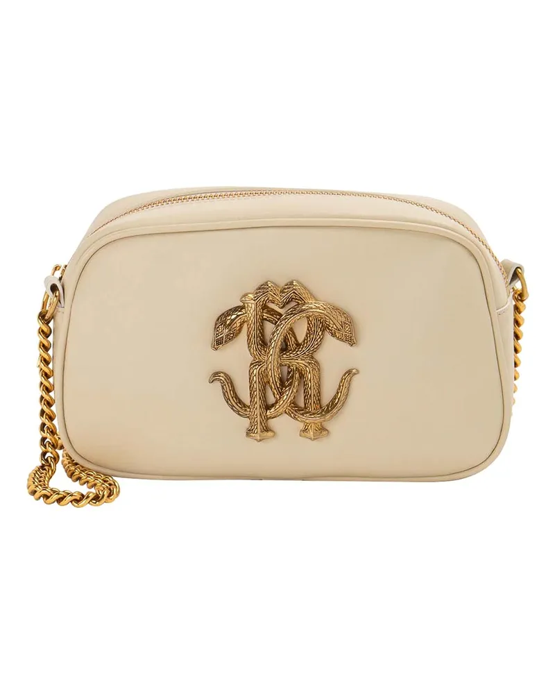 Roberto Cavalli Schultertasche - Beige Creme