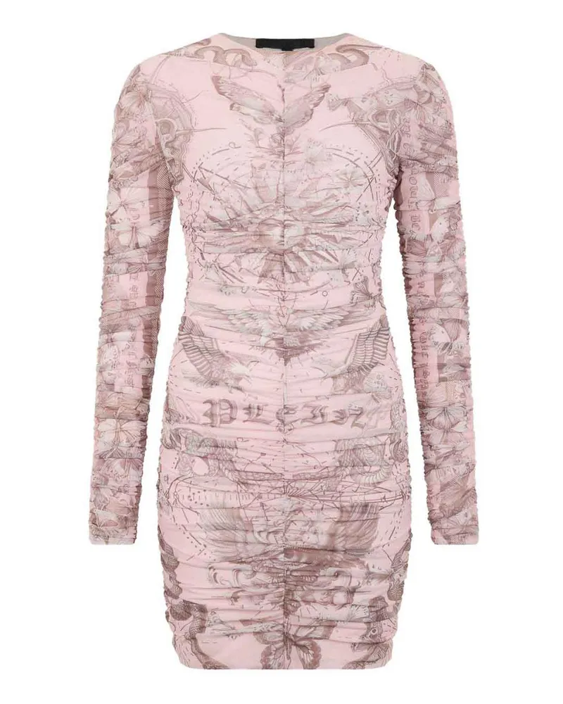 Philipp Plein Kurzes Kleid - Rosa Rosa