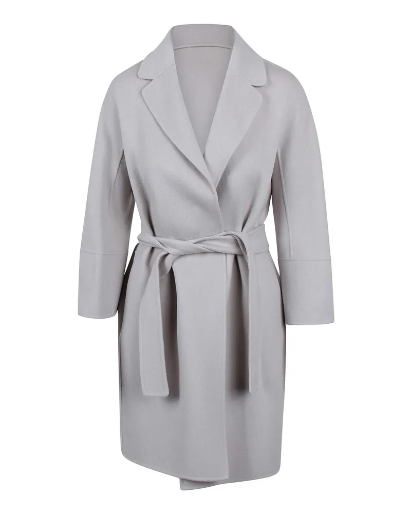 Max Mara Kurzer Mantel - Weiß Weiß