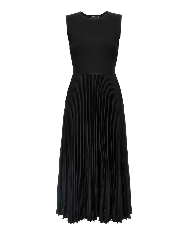 Theory Knielanges Kleid - Schwarz Schwarz