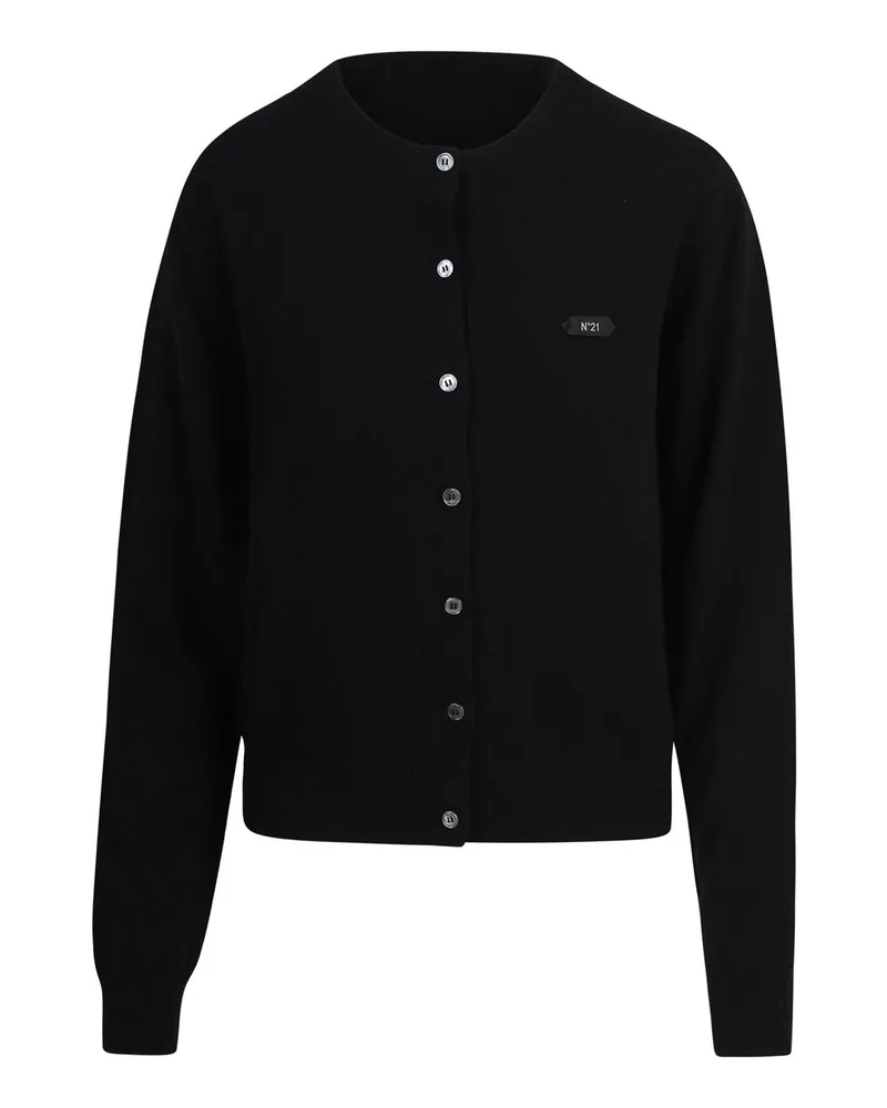 N° 21 Cardigan - Schwarz Schwarz