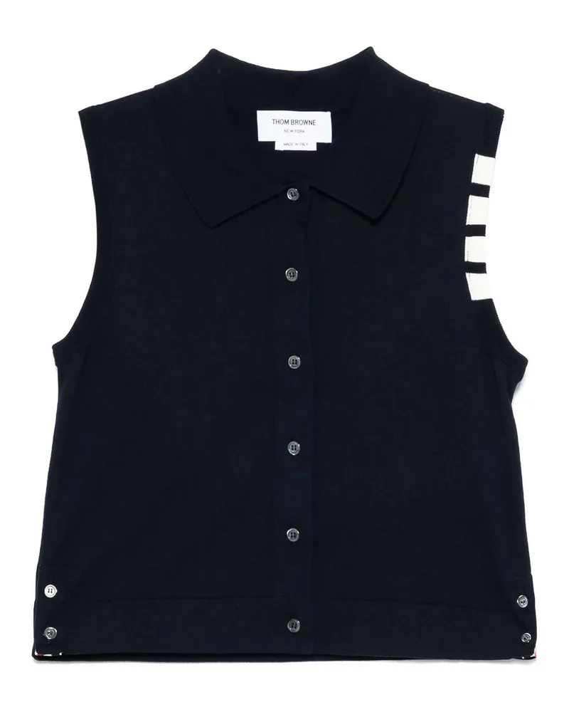 Thom Browne Weste - Dunkelblau Dunkelblau