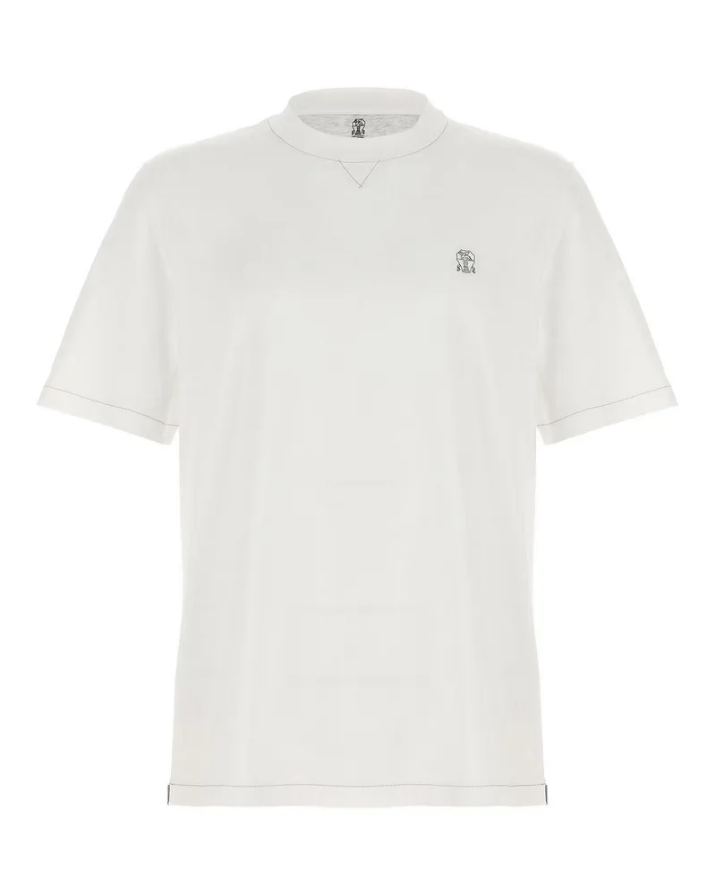Brunello Cucinelli T-Shirt - Weiß Weiß