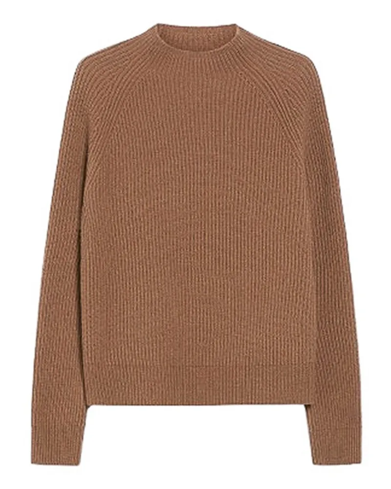 Max Mara Rundhalspullover - Camel Camel