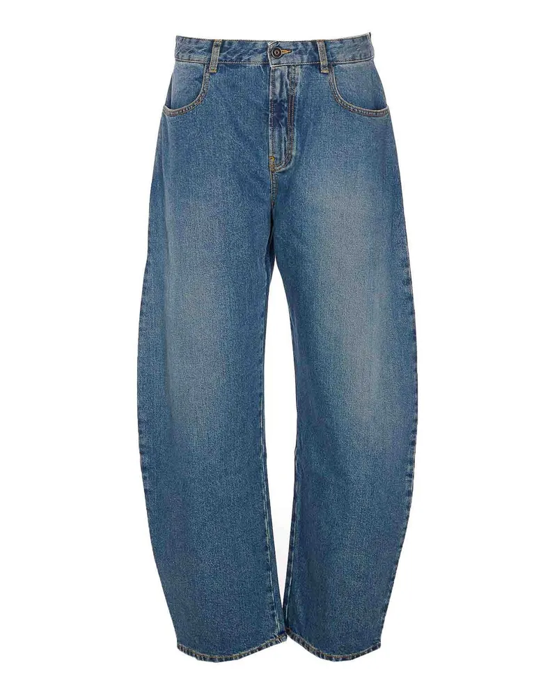 Alaïa Straight Leg Jeans - Blau Blau