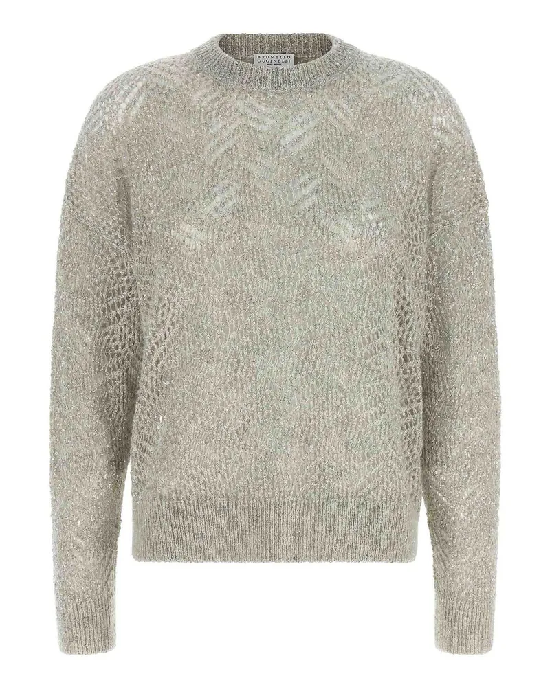 Brunello Cucinelli Rundhalspullover - Grau Grau