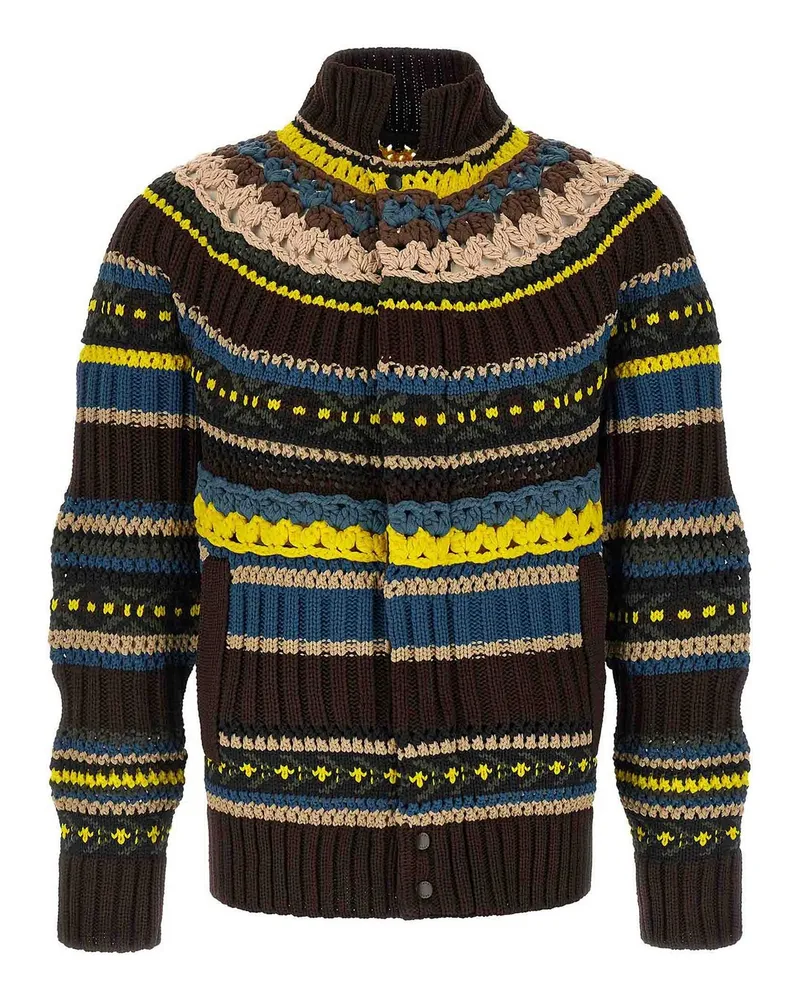 Sacai Cardigan - Braun Braun