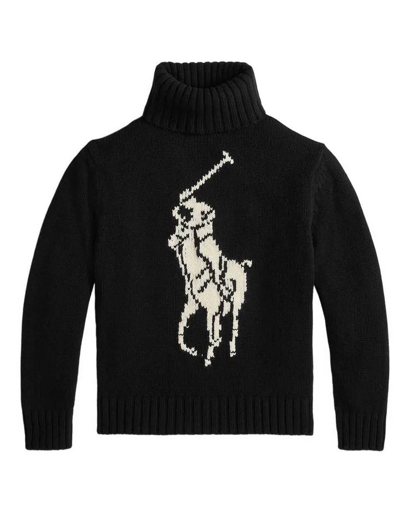 Ralph Lauren Rundhalspullover - Beige Schwarz
