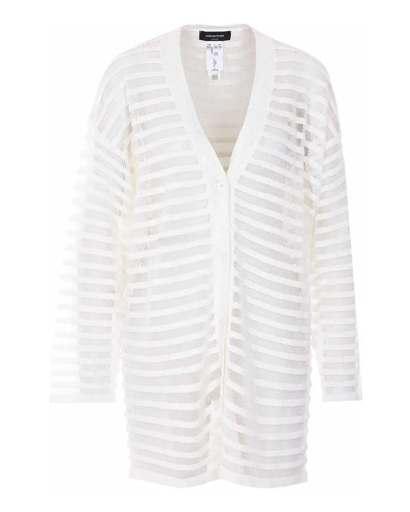 Fabiana Filippi Cardigan - Weiß Weiß