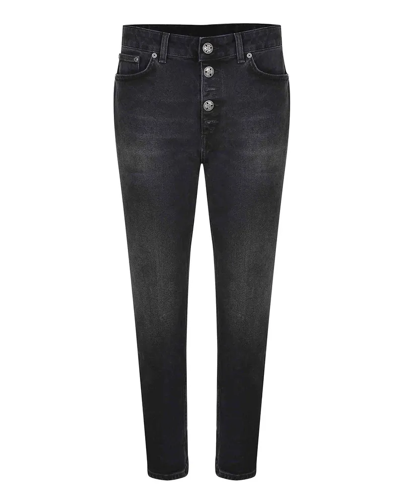 Dondup Straight Leg Jeans - Schwarz Schwarz