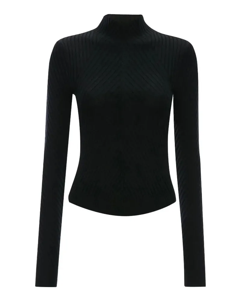 Victoria Beckham Rundhalspullover - Schwarz Schwarz