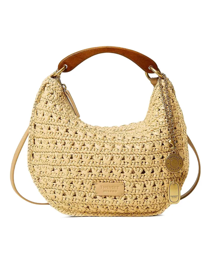 Twin-Set Schultertasche - Hellgelb Hellgelb